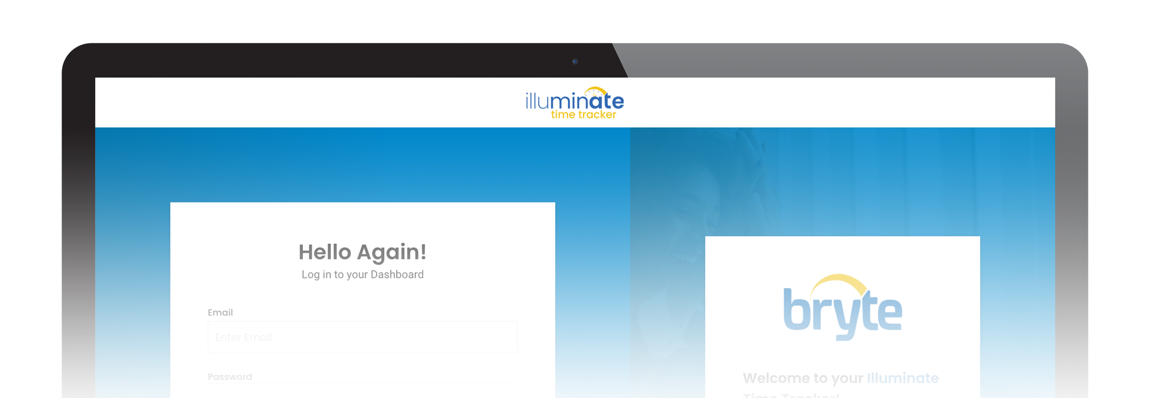 Illuminate Login on Laptop